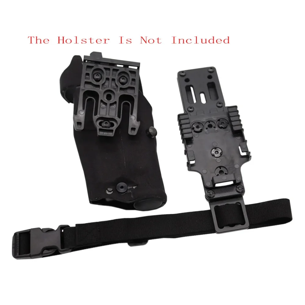 Taktischer modularer Pistolen holster adapter aus Metall mit qls Plattform holster Drop Leg Band Jagd Airsoft Quick Pull Draw – Detail 10