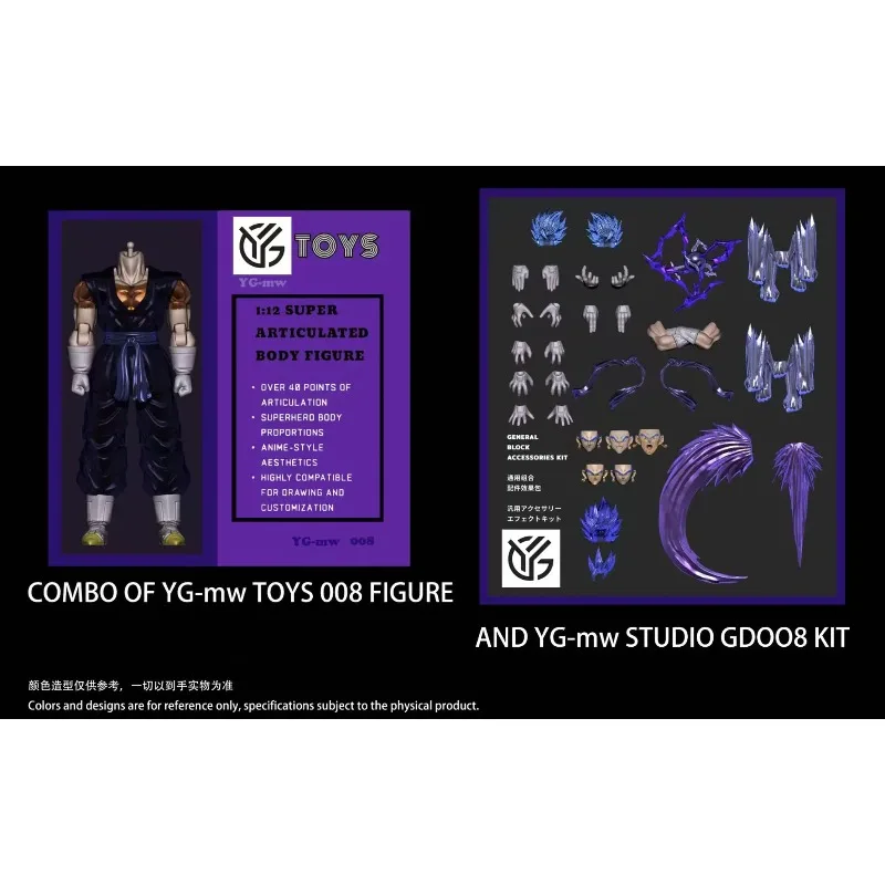 ألعاب OC & GD Studio Dragon Ball Z مجسم حركة SHF Vegetto تمثال أنيمي سوبر سايان OC007 OC008 نموذج ألعاب هدايا قابلة للجمع #2