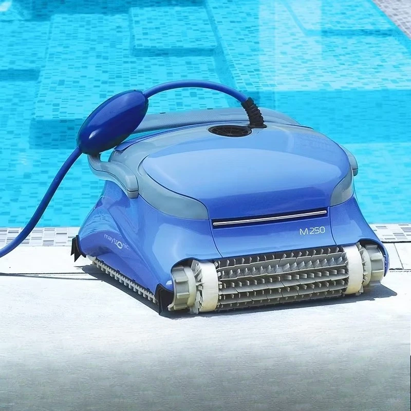 Robot Pembersih Kolam Renang Otomatis 3002, Vacuum Cleaner Kabel Bawah Air dari Plastik untuk Membersihkan Dasar Kolam Renang