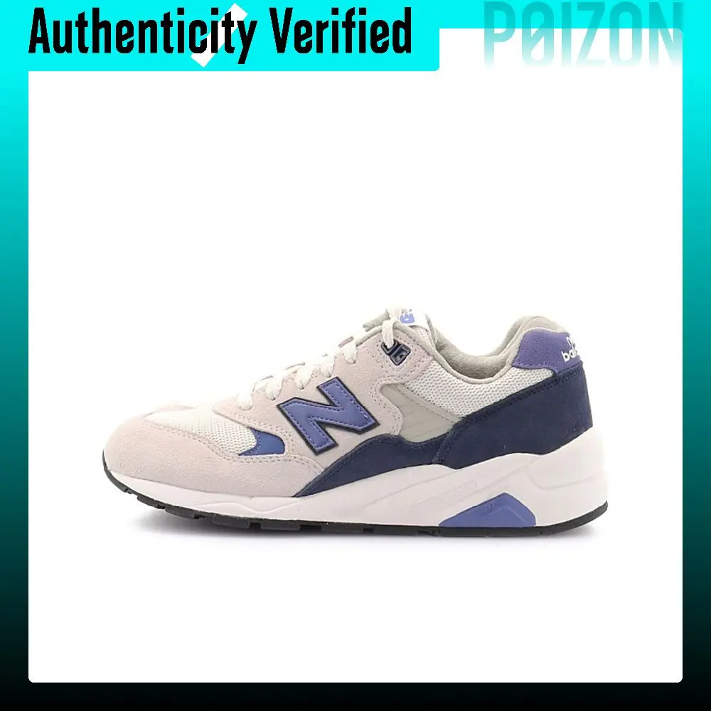 New Balance NB 580 Comfortable Low top Casual Running Shoes Unisex Beige Navy Blue CMT580CM(D)