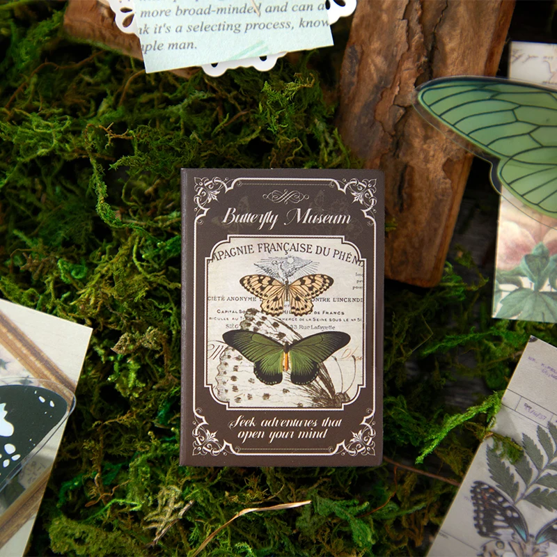 6 paczek/partia Seria Królestwo Roślin retro papierowy notes do notatek