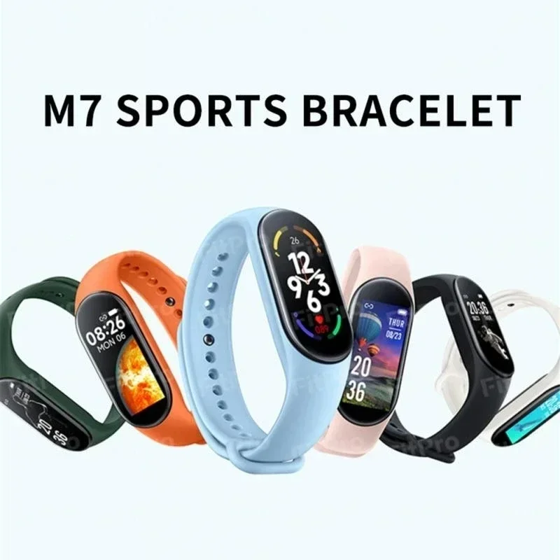 M7 Smart Watch Men Women Smartband Heart Rate Smartwatch Fitness Tracker Blood Pressure Sport Smart Bracelet for Band 7