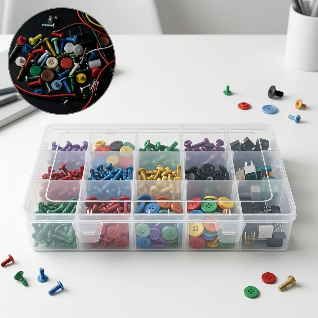 15-Compartment Storage Box wit - đánh giá và giá Token Tray Organizer