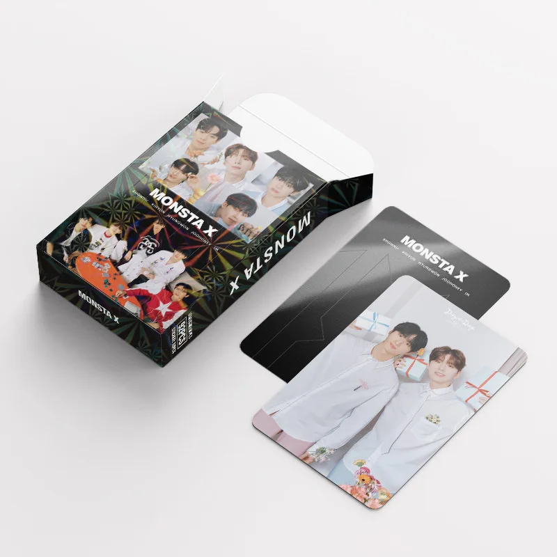 Imagem -05 - Kpop Monsta x Lomo Photocard Álbum Fotográfico Fanasia Cartão Postal Grupo Impressão hd K-pop Cartão Lomo