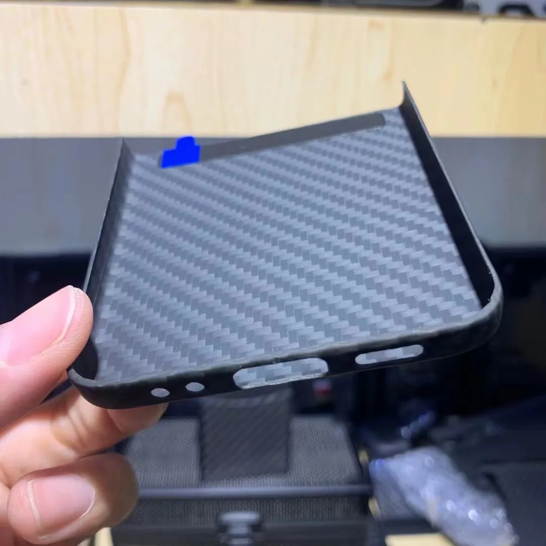 Pure Real Carbon Fiber Case สำหรับ Samsung Galaxy Z Flip 4กรณี Ultra-Thin Anti-Drop สำหรับ Z flip 4 Aramid Fiber Hard โทรศัพท์