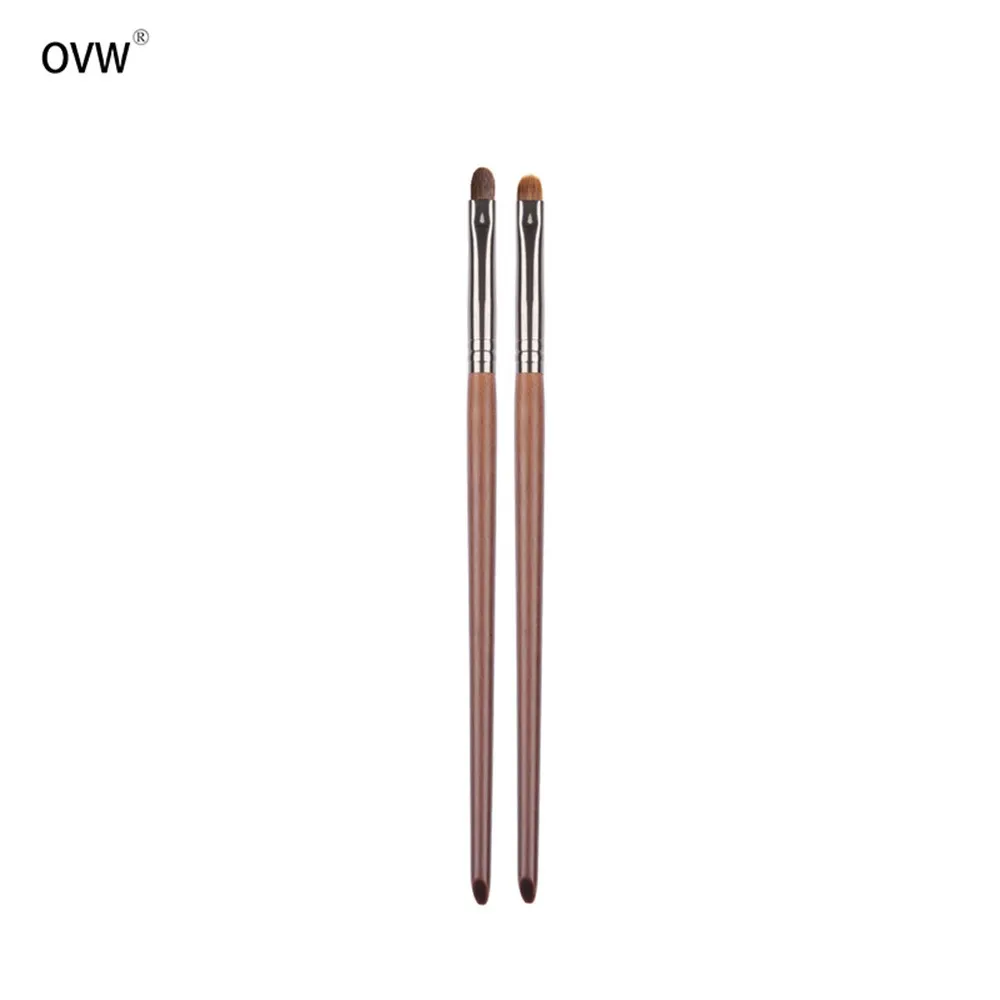 OVW 2PCS Makeup Brush Cosmetic Tool For Small Shade Eyelid Brush Pony Weasel Synthetic Make Up Brush