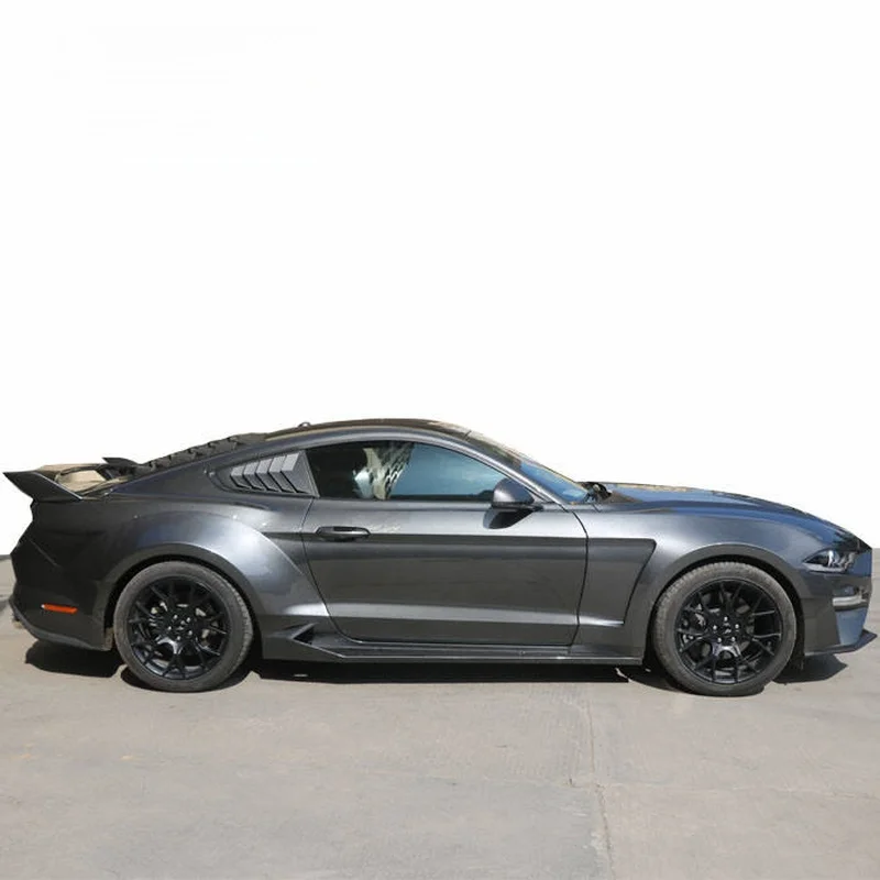 High Quality Carbon Fiber Wide Body Kit Fit for Mustang Wheel Arches Front Lip Rear Diffuser Side Skirts Facelift Modification