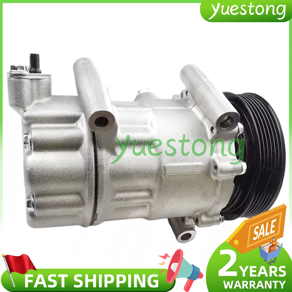 

AC Compressor For Peugeot 207 CC 1.6 Citroen C2 C4 96712162 96786560 1607424980 9651910980 9659875780 648709 16074249 6453ZZ