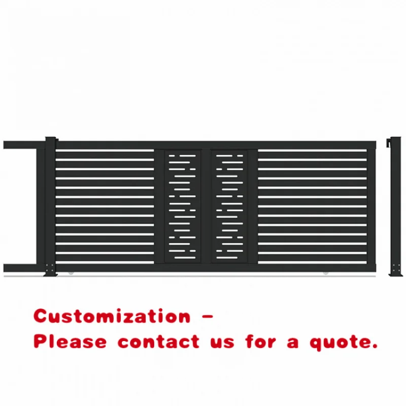 custom.Design Laser Cutting Double Open Iron Gate Rural Entrance Door