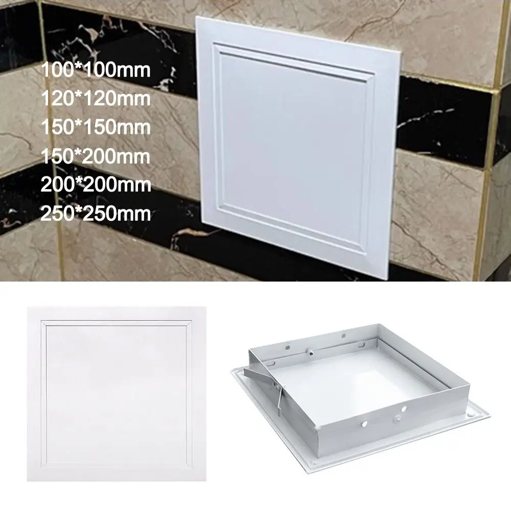 Universal Aluminum Alloy Access Panel White Snap-on Type Inspection Door Removable Anti-corrosion Wall Access Hatch Cover