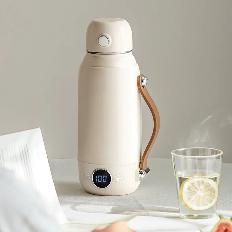 

Portable Electric Kettle 800ml Travel Boil Water Cup Thermo Pot Smart Teapot Temperature Adjustment Kettle With LED Display