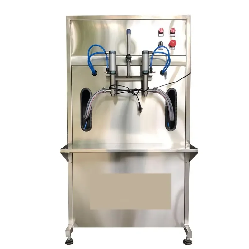 Automatic Quantitative Filling Machine Stainless Steel Liquid Filling Equipment 2-Head Pneumatic Small-Scale Liquid Filler