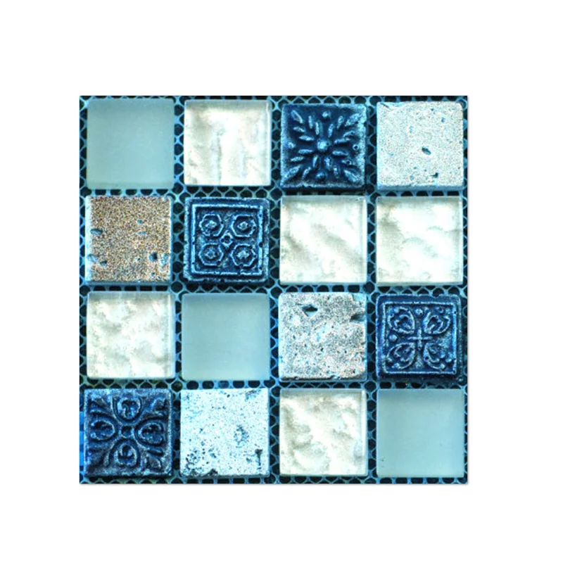 

20PCS 3D Wall Stickers Mosaic Tiles Stove Wall Stickers Bathroom Waterproof Self-Adhesive Wallpaper Kitchen Oil Resistant Sticke
