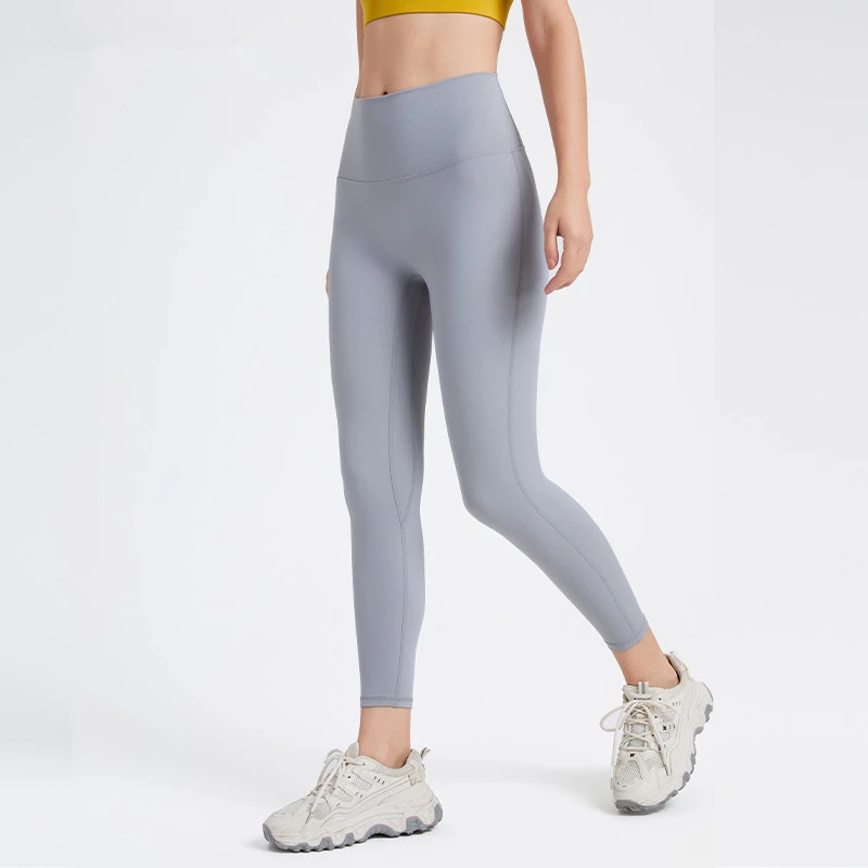 Perneiras Esportivas de Cintura Alta Elástica Feminina, Calça Yoga, Hip Lifting, Calças Slim Running, Meninas Quick Dry Ginásio Calças Justas de Fitness, Sportwear