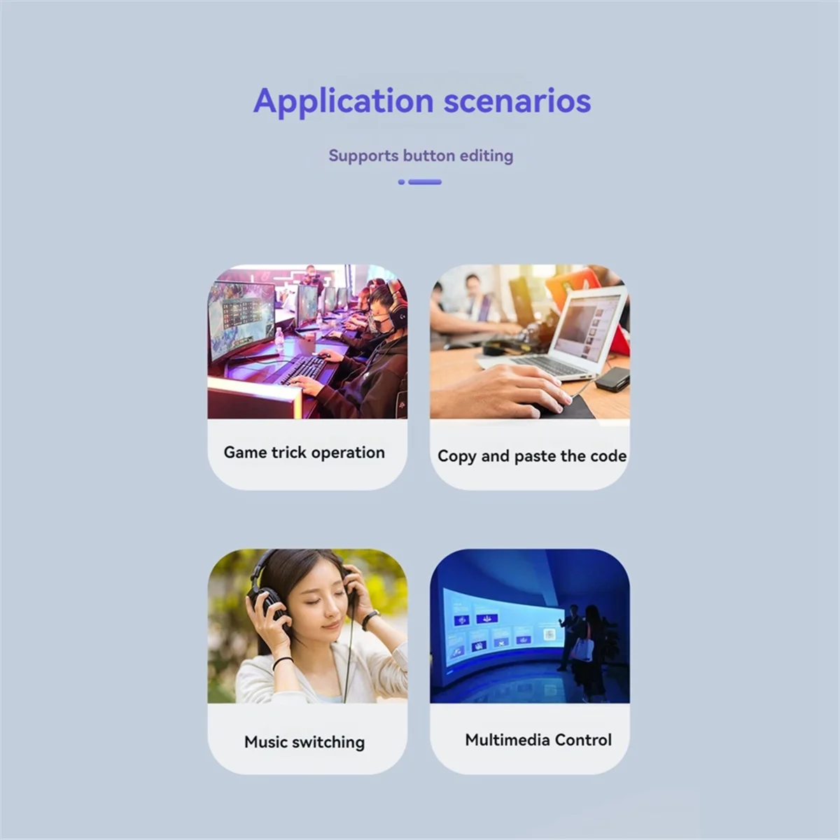 ATP-2 Key Mini Keyboard Copy & Paste Programmable Custom OSU Gaming Mechanical Keyboard with RGB Light