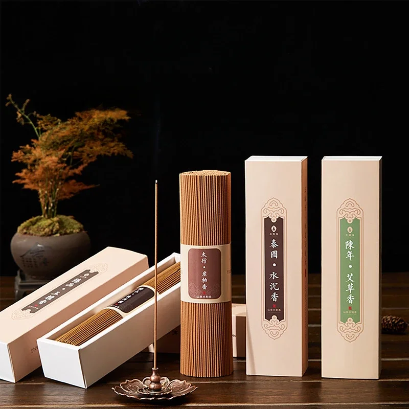 Sandalwood Incense Indoor Agarwood Incense Household Use Joss Stick Natural Wormwood Mosquito Repellent Lavender Aromatherapy