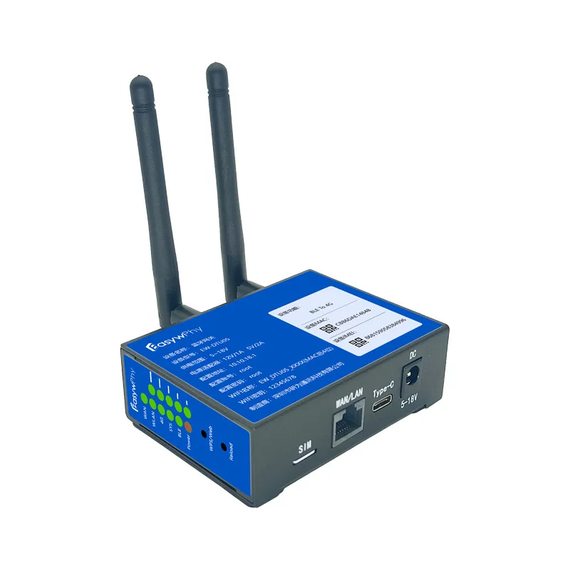 Industrial 4G Bluetooth Wireless Gateway, Smart BLE5.0 Gateway WIFI Bluetooth Gateway