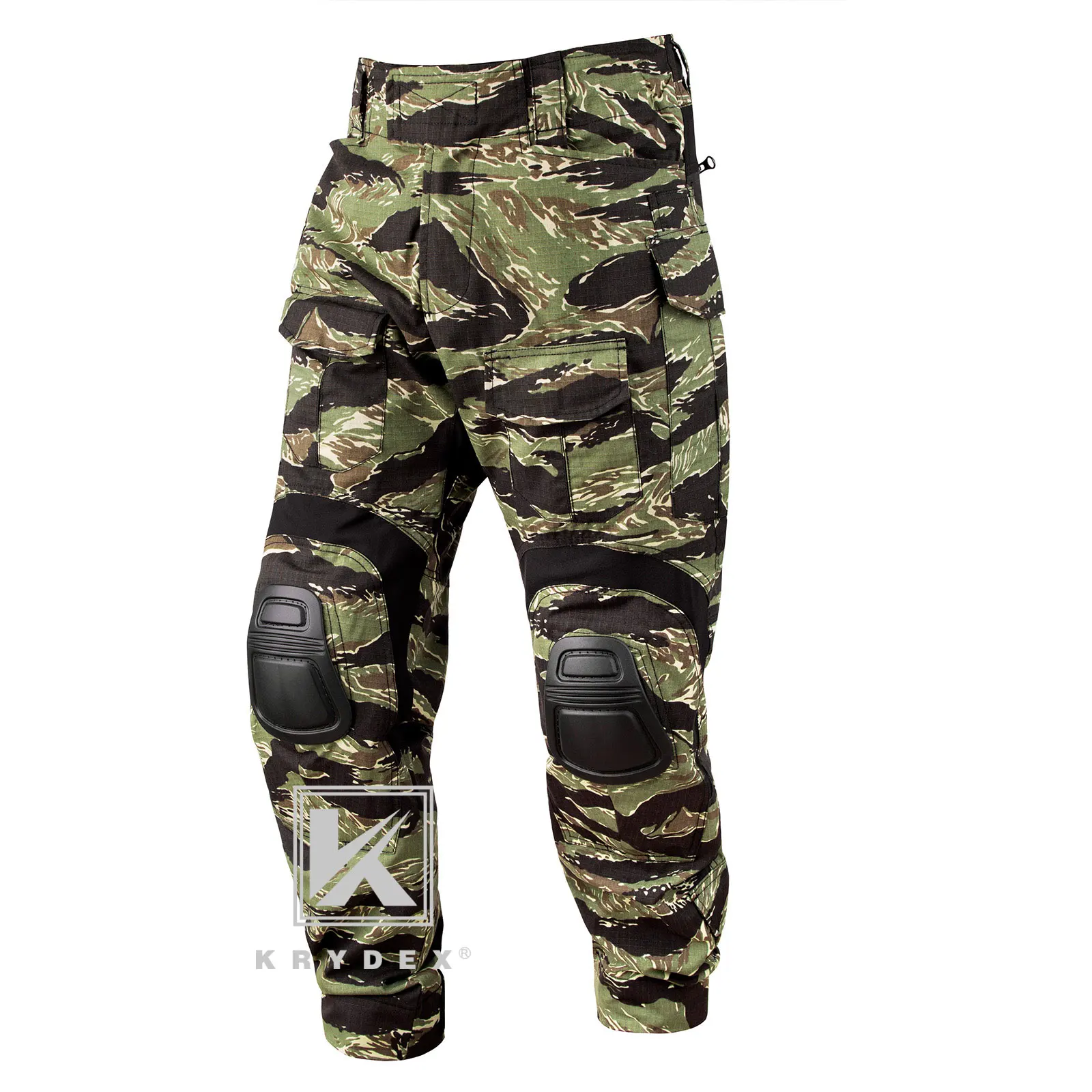 Imagem -03 - Krydex-camuflagem Calças de Combate Tático Calças de Combate Joelheiras Outdoor Caça Uniforme Engrenagem