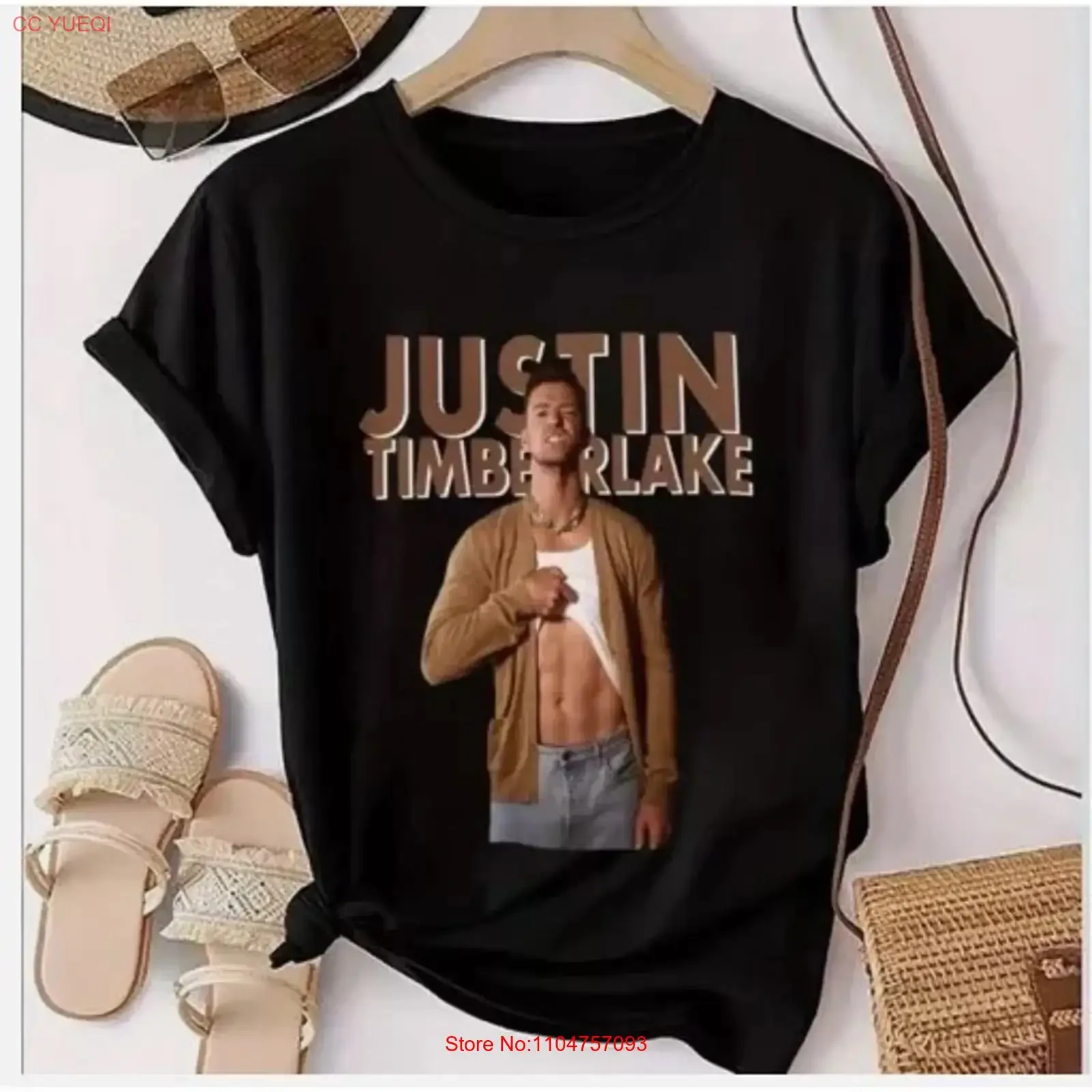 Justin Timberlake World Tour 2025 Merch T shirt vintage Washed Versatile fashion Stretched Top For Everyday Wear Slightly