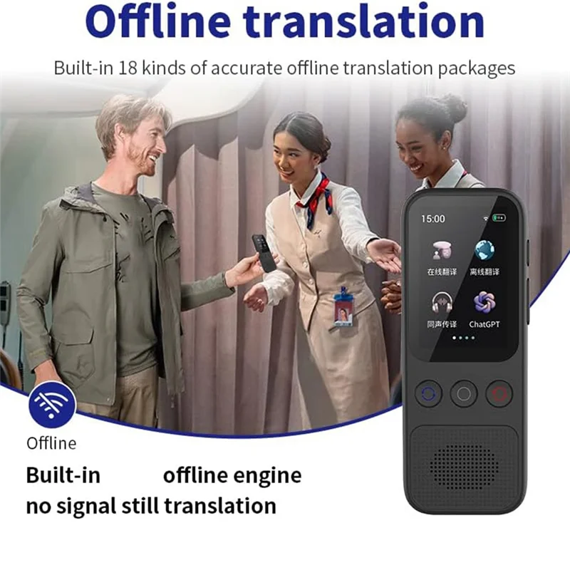 

【Must-Haves】Language Translator Device Instant Offline Language Translator Device Support 138 Languages 1 Piece