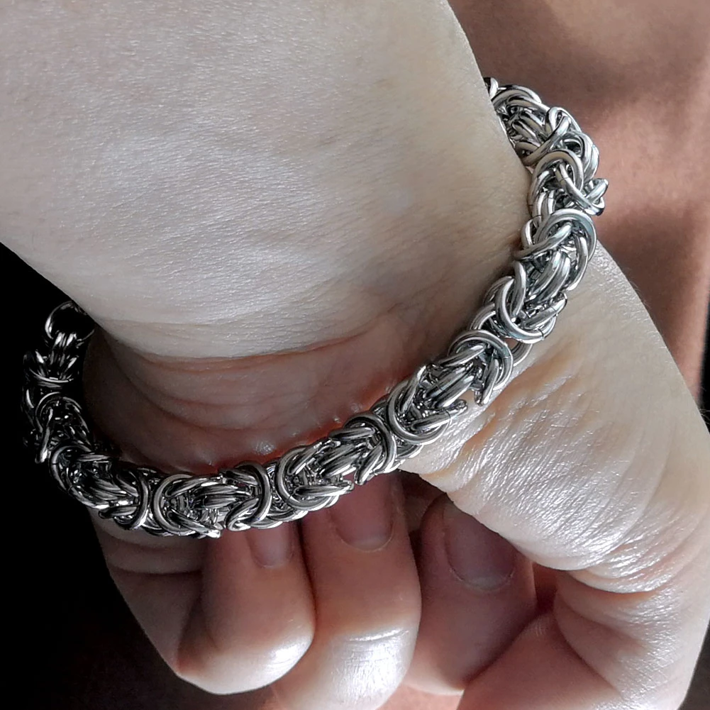 

8mm Band Width 316L Stainless Steel Mens Bracelet Chain Gift Jewelry
