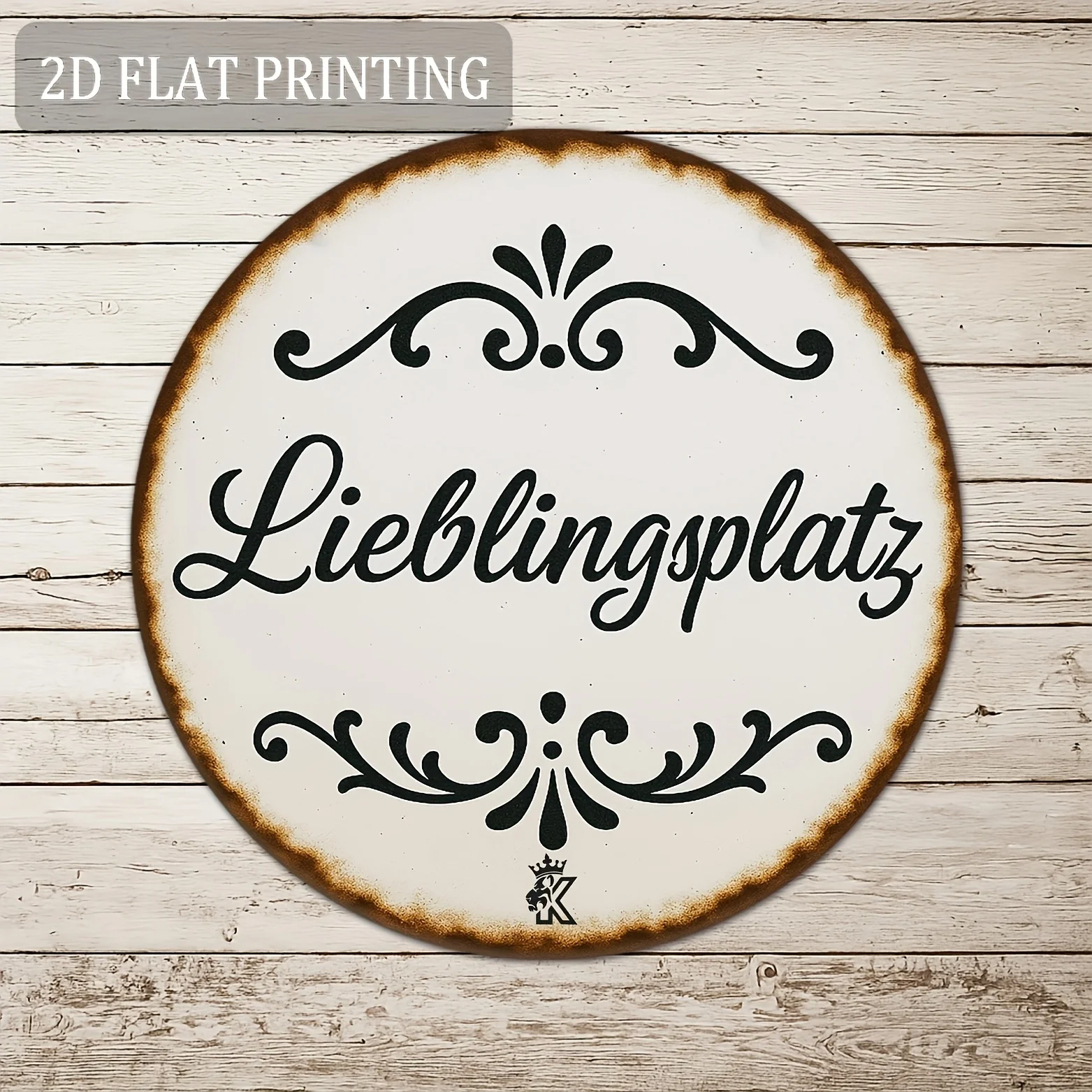 2D Flat - 2D Graphic Design, 2D Graphic Printing, 1pc Metal Iron Sign, 2D Graphic, 1pc 