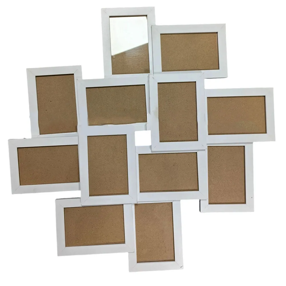 Multi Layer 12 Pack 4x6 Photo Frames Set Featuring Rotary Tabs for Quick Photo Replacement and Secure Wall Arrangement