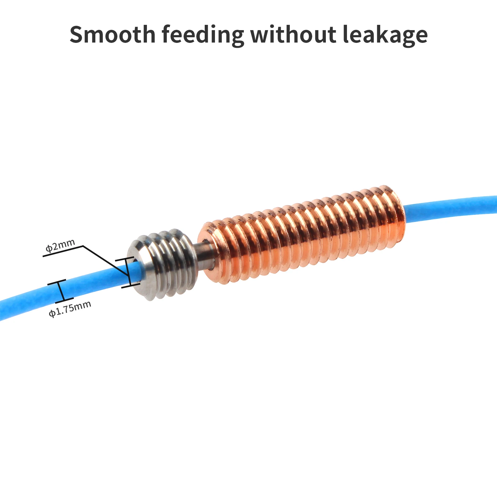Toaiot MK8 Throat Heat Break Throat Copper Titanium Alloy 1.75mm Filament for MK8 Hotend 3D Printers Accessories view 4
