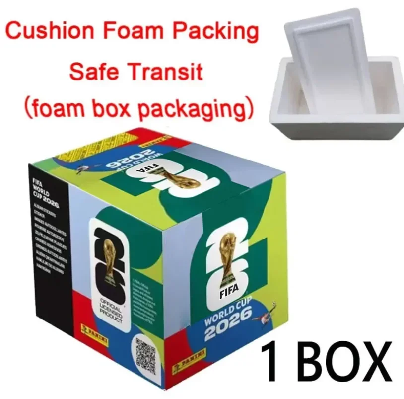 Panini 2026 FIFA World Cup Sticker Sealed Box 50 Packs Estimated 350 Collectible Soccer Player Blind Stickers For Fan Collection