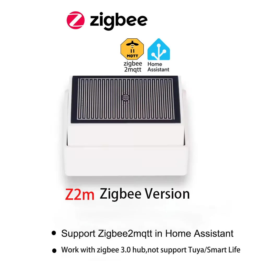 Zigbee Regenerkennungssensor mit Helligkeits- und Lichterkennung, Regentropfendetektor für Home Assistant/Zigbee2MQTT-Automatisierung