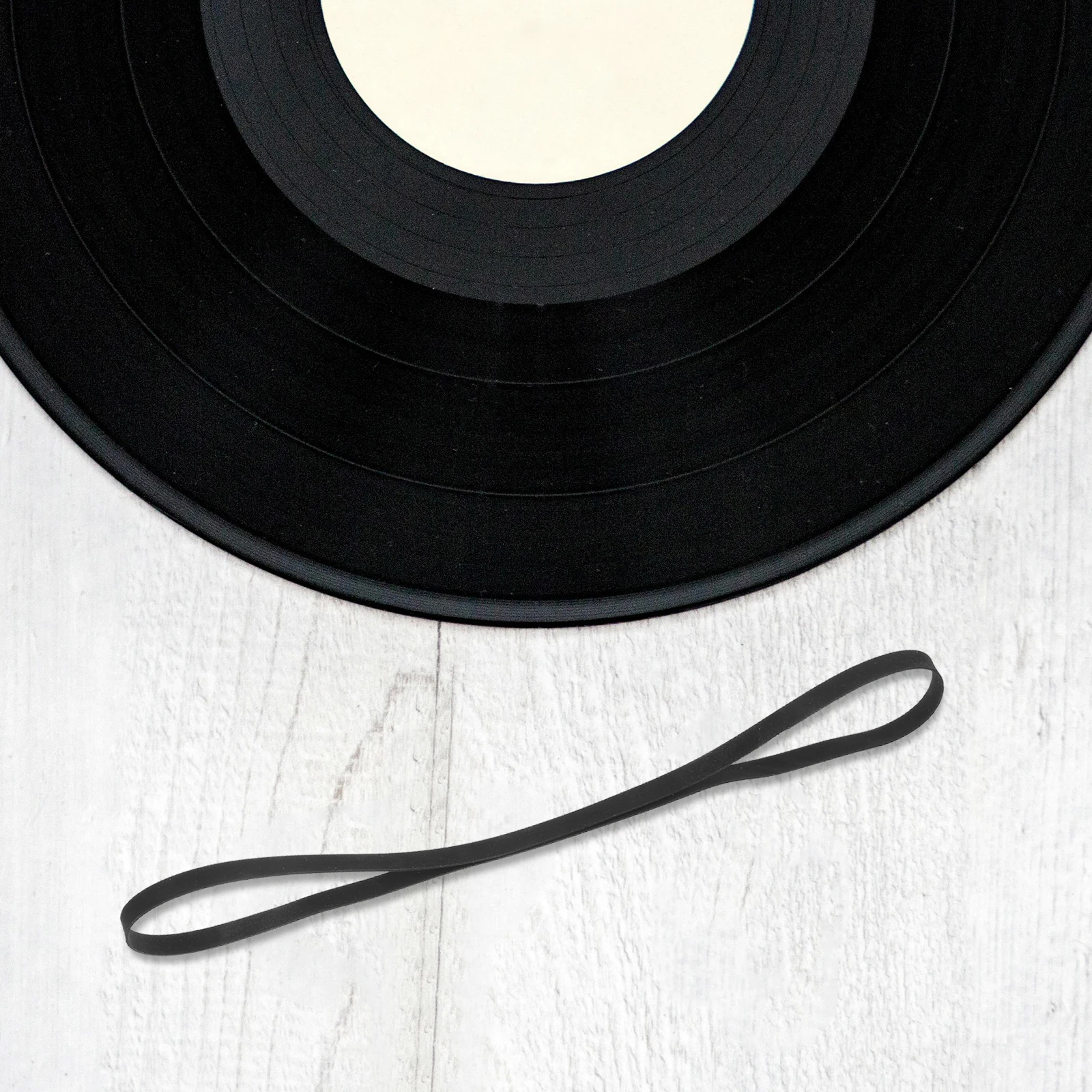

2 Pcs Vinyl Record Player Belt Drive Replacement Tape Accessories Rubber Cassette Black for