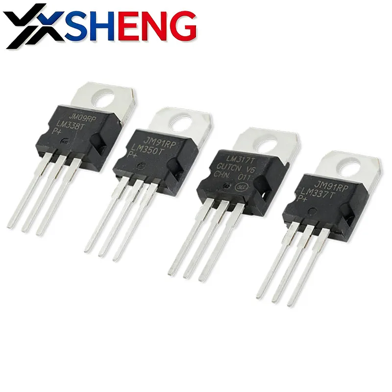 (10-50Pieces) LM317T LM337T LM338T LM350T TO220 Adjustable Three-terminal Voltage Regulator Chips LM317 LM337 LM338 LM350 TO-220