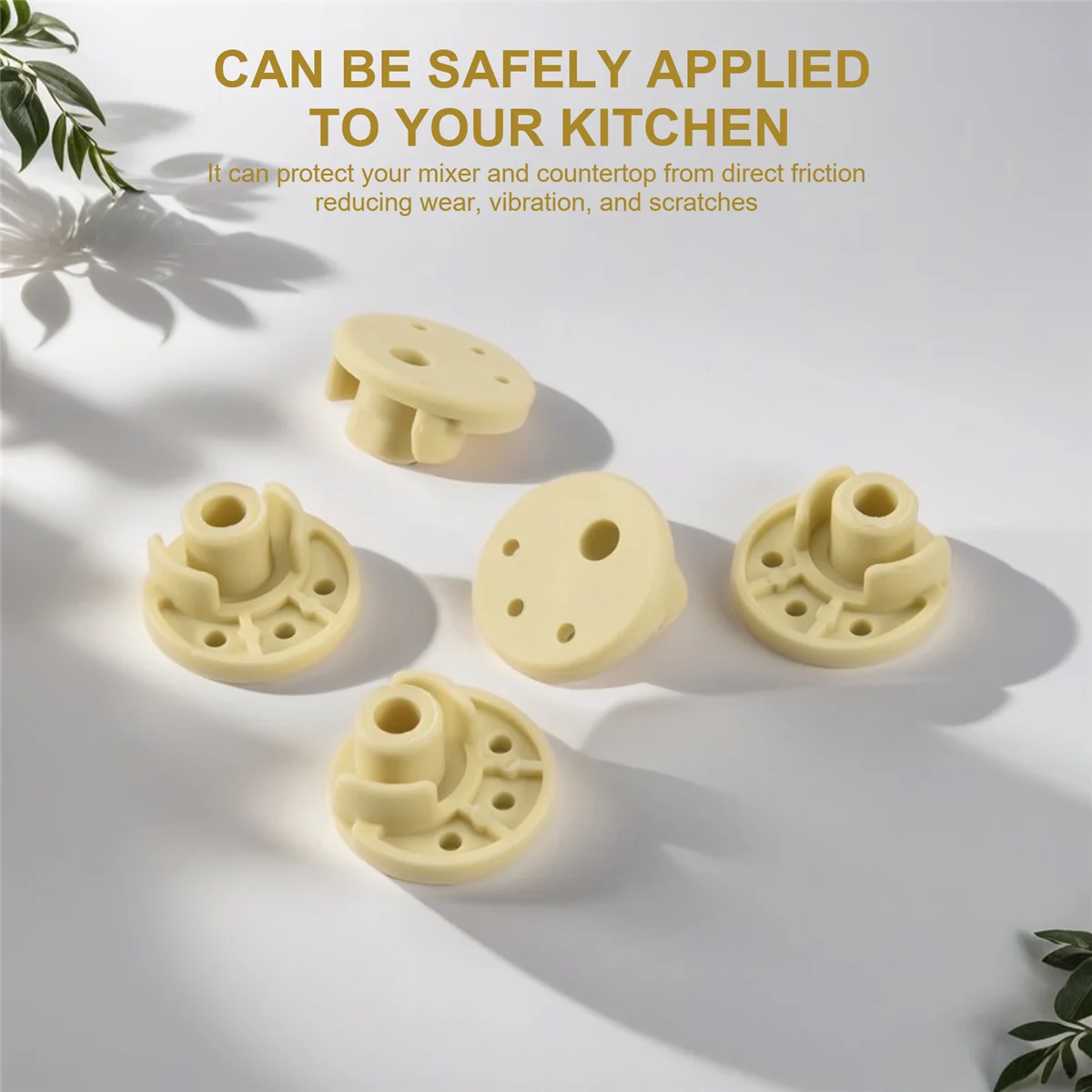 5 ชิ้นผสมเท้าด้านล่าง Pad Stand สิ่งที่แนบมาเปลี่ยนอุปกรณ์เสริมสําหรับ KitchenAid Mixer 9709707 # เอบีพีพีพี