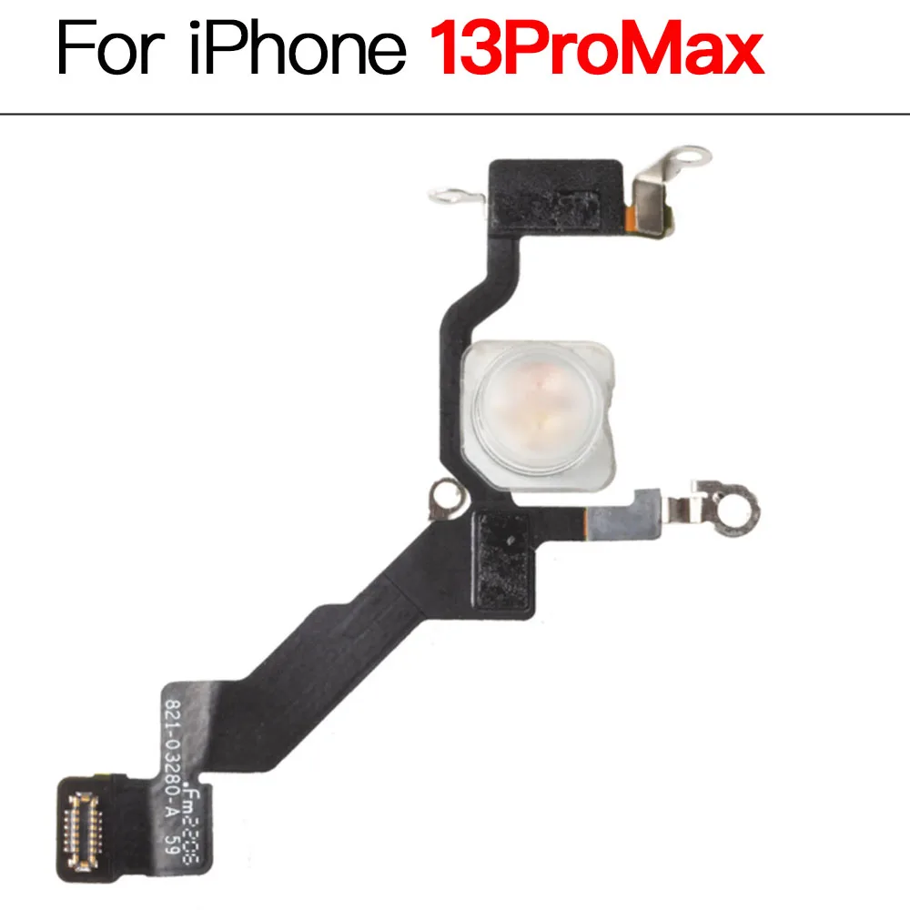 Flash Light With Microphone Flex Cable For iPhone 13 Mini Pro Max  Replacement Parts