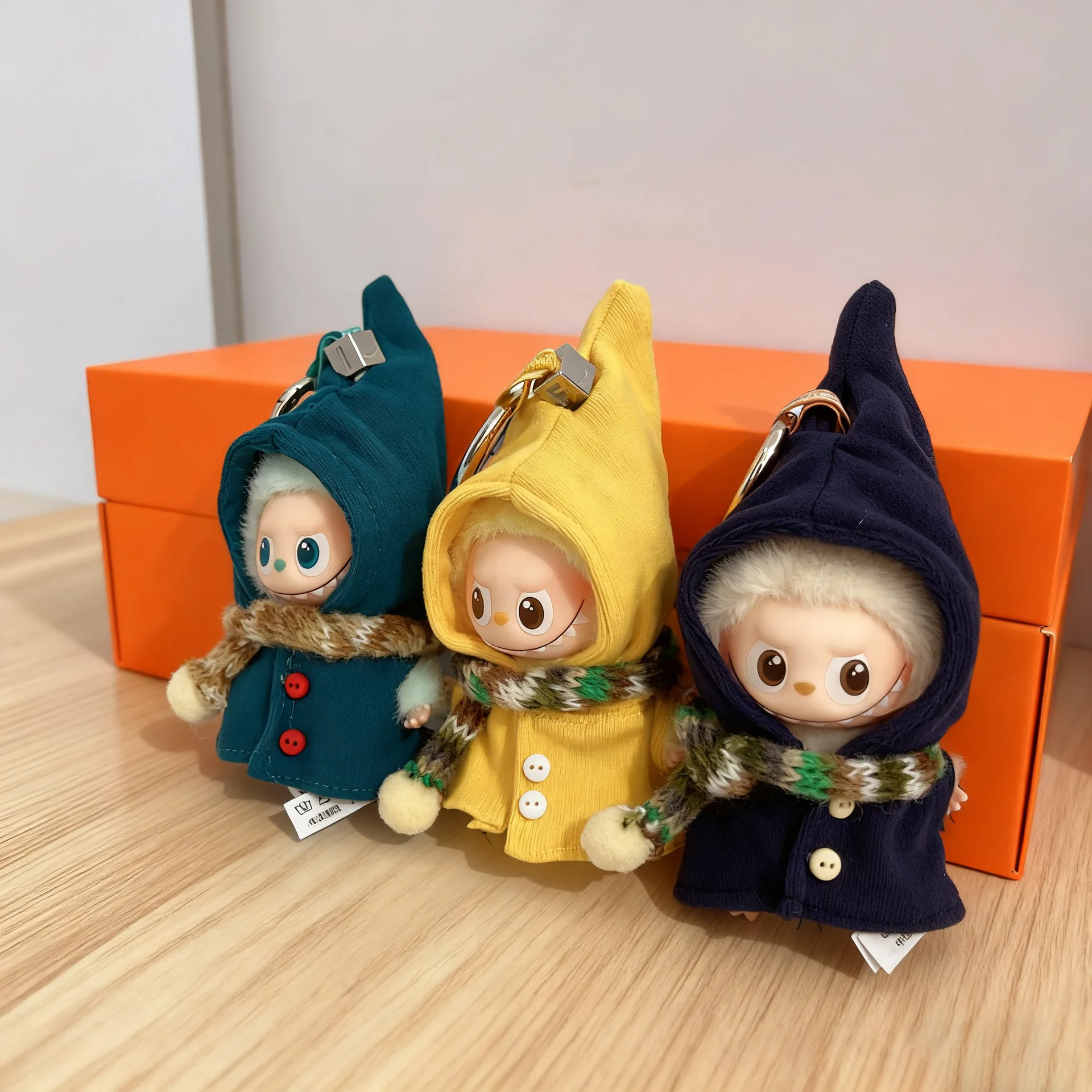 For Mini Labubu 4.0 Pin For Love Wizard Cloak Scarf Set Replaceable Clothes Cute Doll Clothing Accessories Christmas Gifts