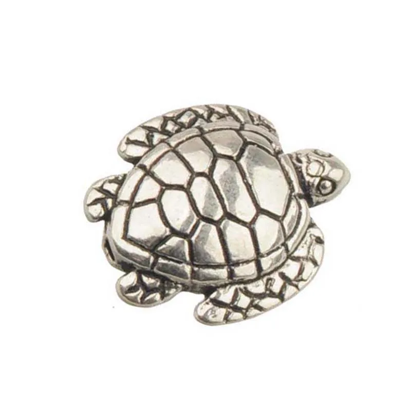 

Jewelry Diy Spacer Beads Vintage Silver Bangles Fitting 20pcs Metal Loose Turtle Handmade Bracelets Necklace Creating Bijouterie