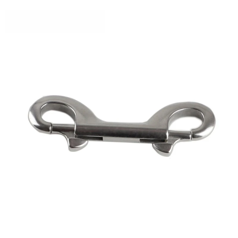 Yacht accessories stainless steel 316 304 double head hook, diving quick release spring buckle B-shaped spring hook