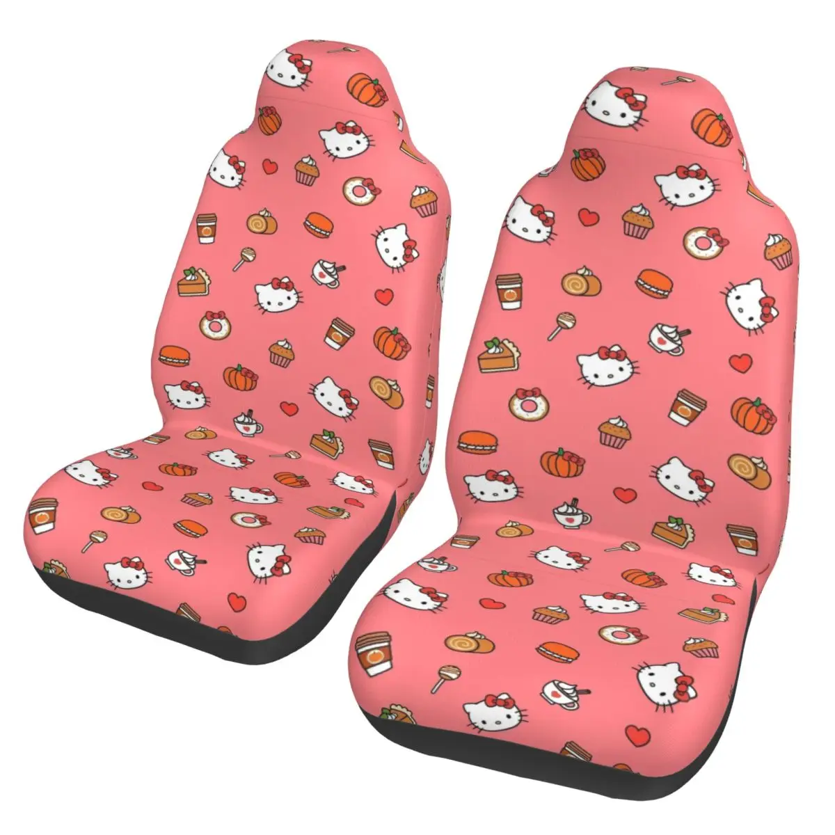

Hello Kitty Universal Car Seat Cover Protector Interior Accessories Women Cute Cat Seat Covers Polyester Seat Protector