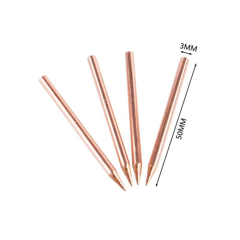 2Pcs 3mm Copper Electrode Head Welding Needle 18650 Lithium Battery Spot Welder Electrode Tip For High Detailed Projects