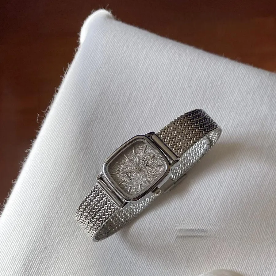 Watches And Accessories, Vintage Square Women'S Watch, Elegant And Versatile, Mesh Strap, Small Dial, A Perfect Gift For Women.