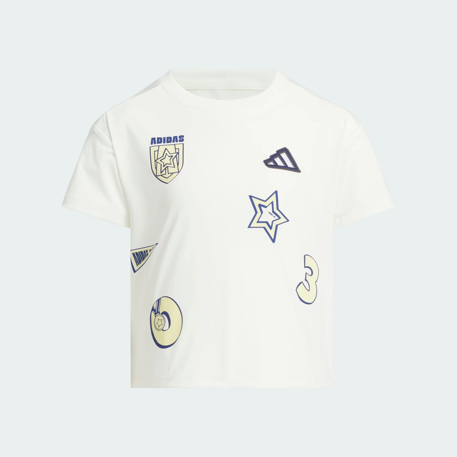 T-shirt tricoté à motif pour enfants Adidas Authentic Summer Edition JM3438