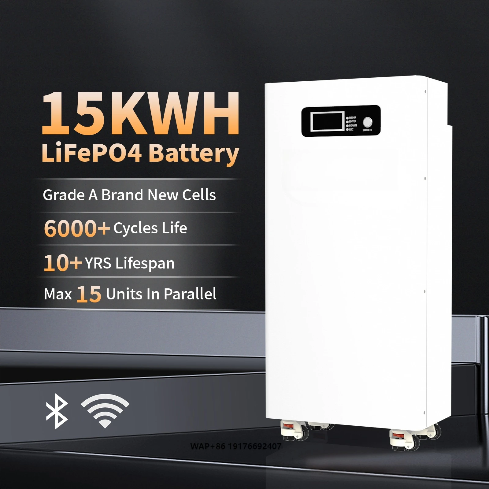 Battery Lithium 15kwh BESS for Residential Projects 51.2V 300ah 400ah 600ah