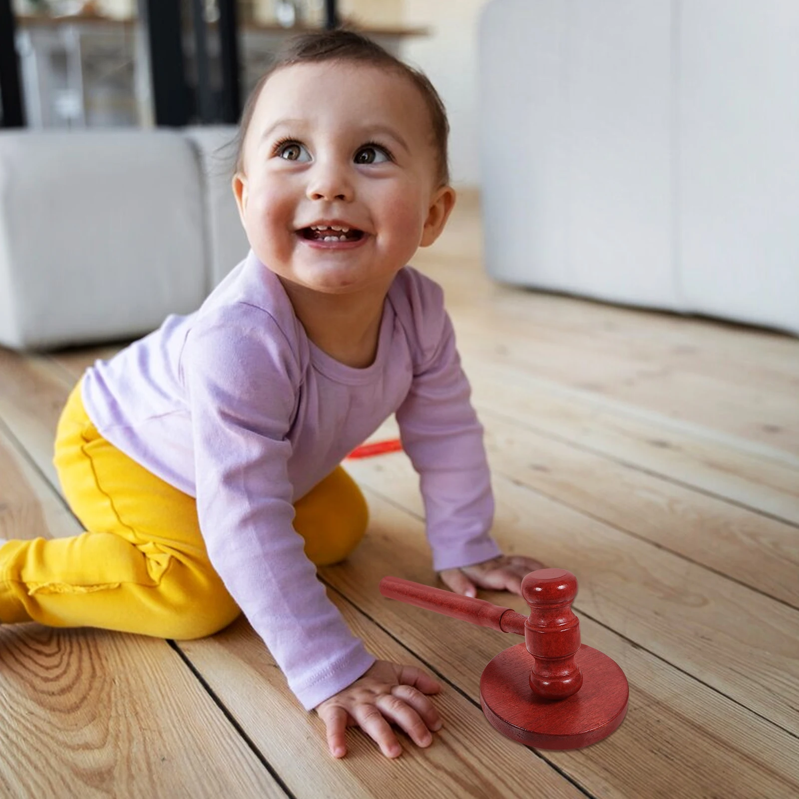 

1 set 1 Set Wooden Gavel Kids Judge Role Play Party Favor Mini Solid Wood Hammer Prop Court Auction Ceremony Decoration