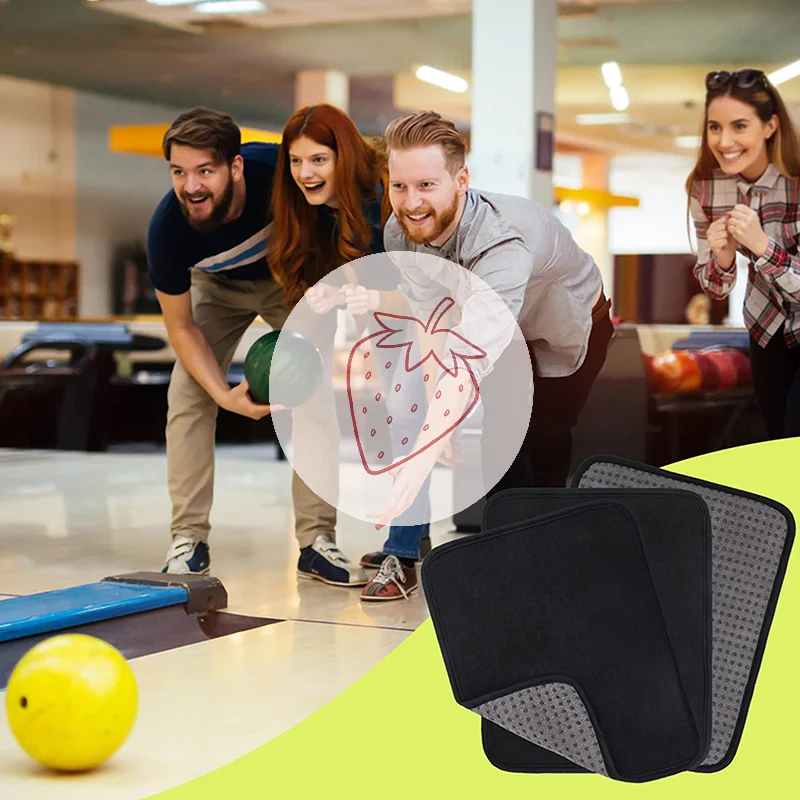 

^*Microfiber Bowling Cleaning Towel Nonslip Bowling Shammy Pad Washable Dust Debris Remover Polisher Pads Equipment