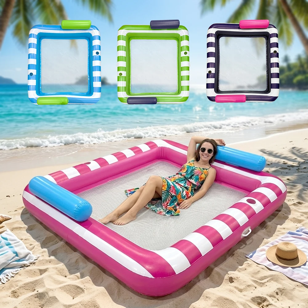 Adult Inflatable Tanning Bed for Pool or Backyard Lake Floatation - Suitable for Sunbathing in Pools