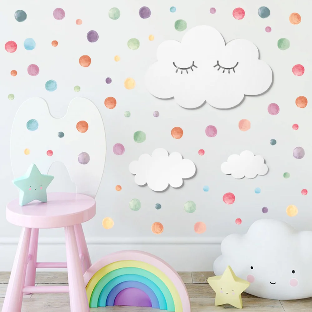 3Pc Cloud Wooden Wall Decoration Cartoon Children\'s Room Wooden Stickers Home Decoration Wall Decoration