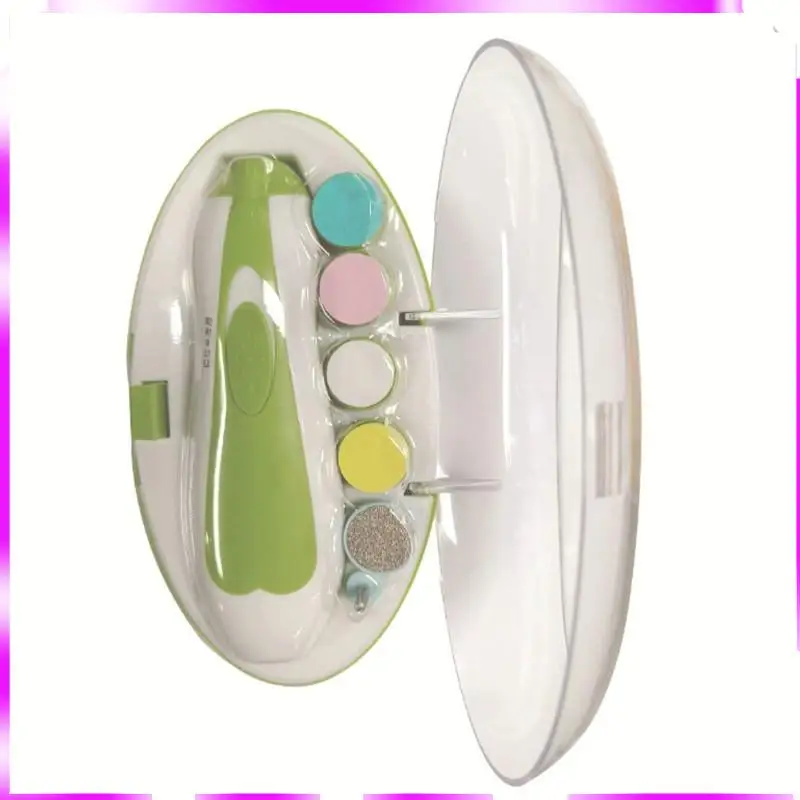 N98R الرضع أدوات للعناية الشخصية 6 في 1 الطفل مسمار المتقلب الكهربائية ملف كليبرز مجموعة تشذيب الأظافر للأطفال الصغار أو الكبار #5