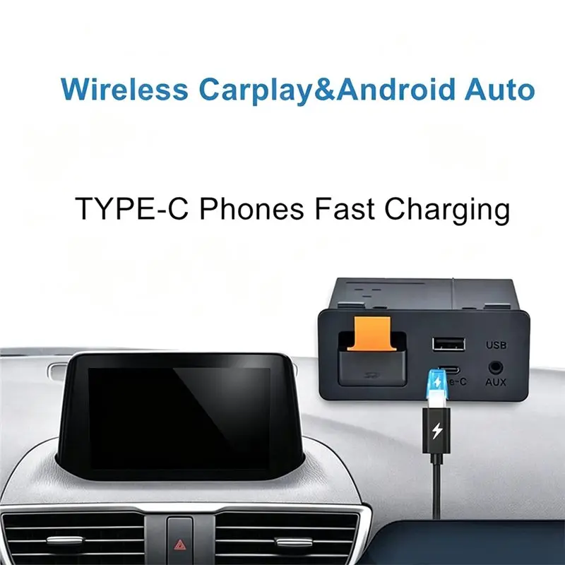 N26R-USB Hub Adapter For Mazda 2 3 6 CX3 CX5 CX8 CX9 MX5 Demio Kit Type C For Retrofit Carplay Android Auto view 4