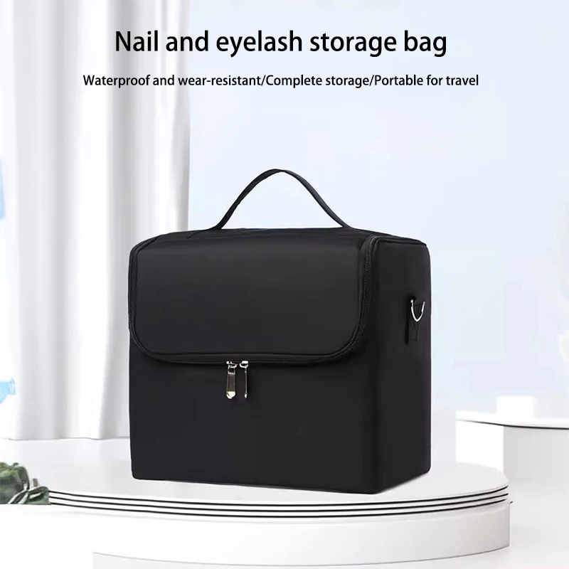 Large Capacity Make Up Bag Multi-Layer Manicure Hairdressing Embroidery Tool Kit Cosmetics Storage Case Toiletry Bag