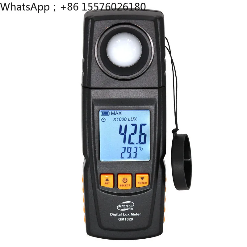 0.1LUX high-precision illuminance meter, illuminance meter, lamp light intensity low light meter LUX METER, thermometer